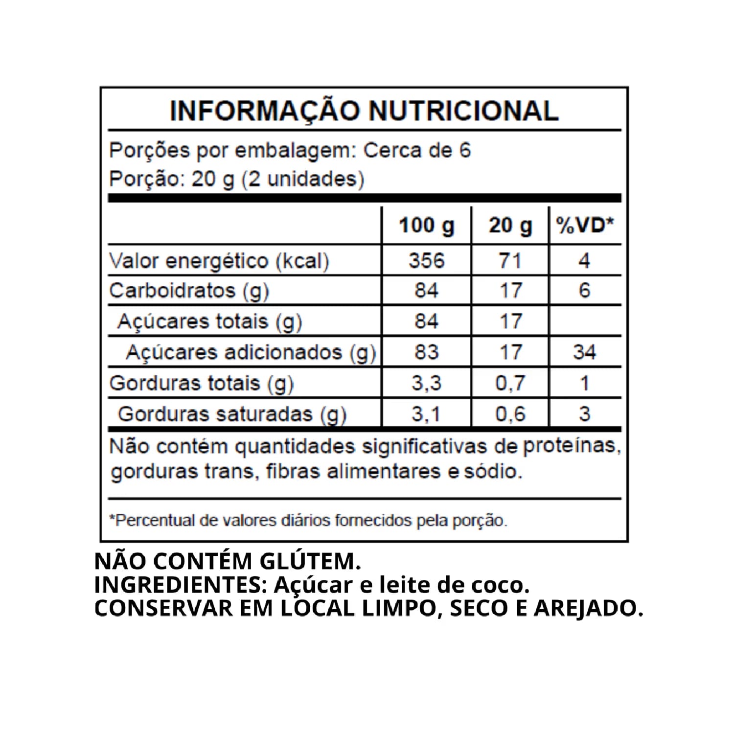 Vitrine de produtos DoceDoralice